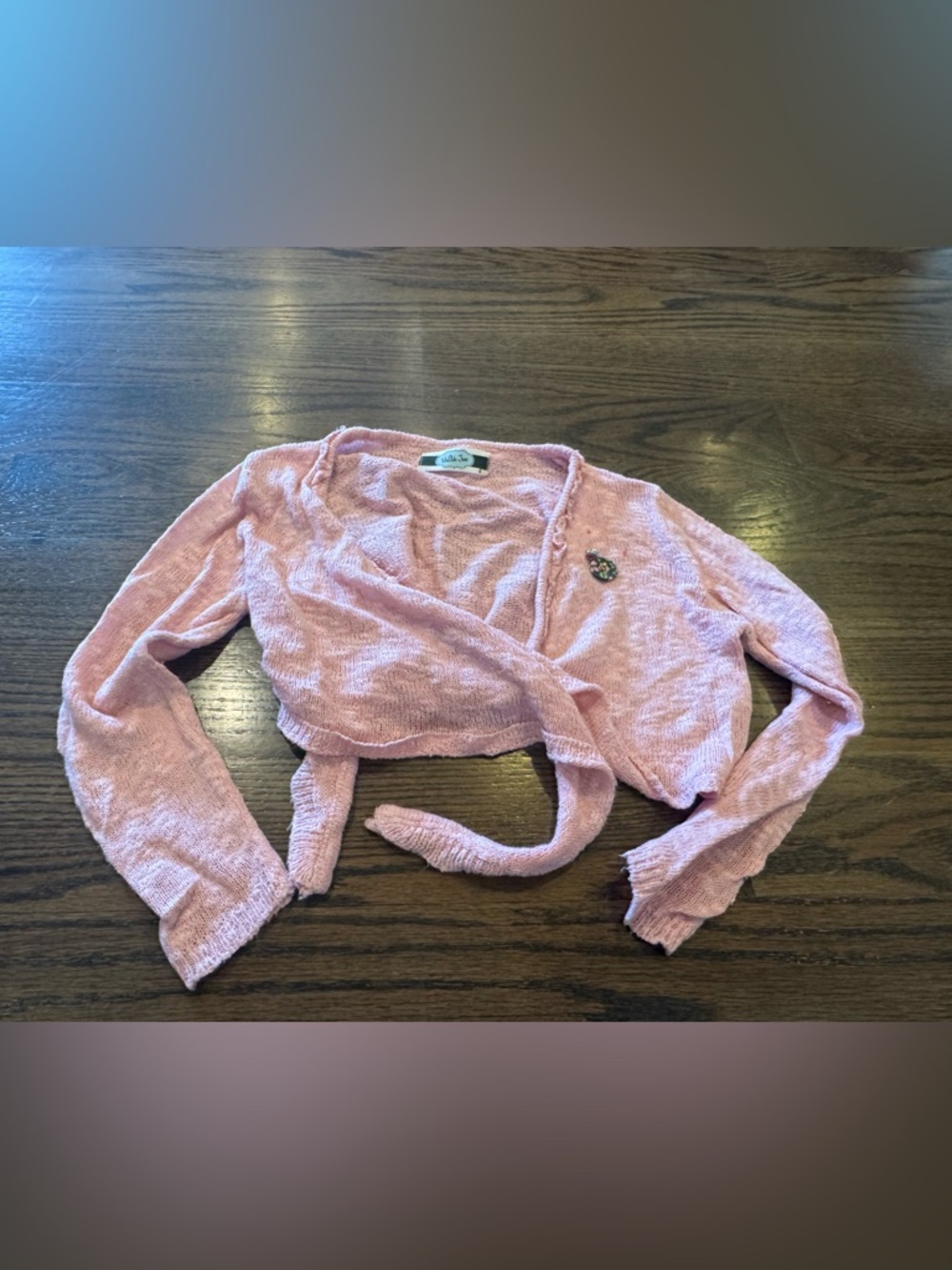 Matilda Jane Dusty Pink Tie-Front Cropped Shrug